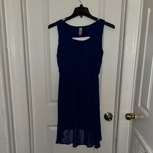 No Boundaries Navy Blue Scoop Neck Dress